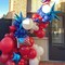 Red White Balloons Garland Kit 134 Pack Different Sizes 18/12/10/5 inch Matte Red Matte White Latex Balloons
